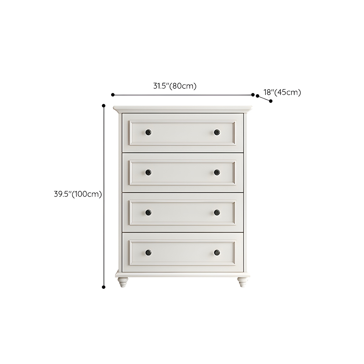 Solid Wood and Soft-Close Drawers Modern Chest with Wood Top - image 16