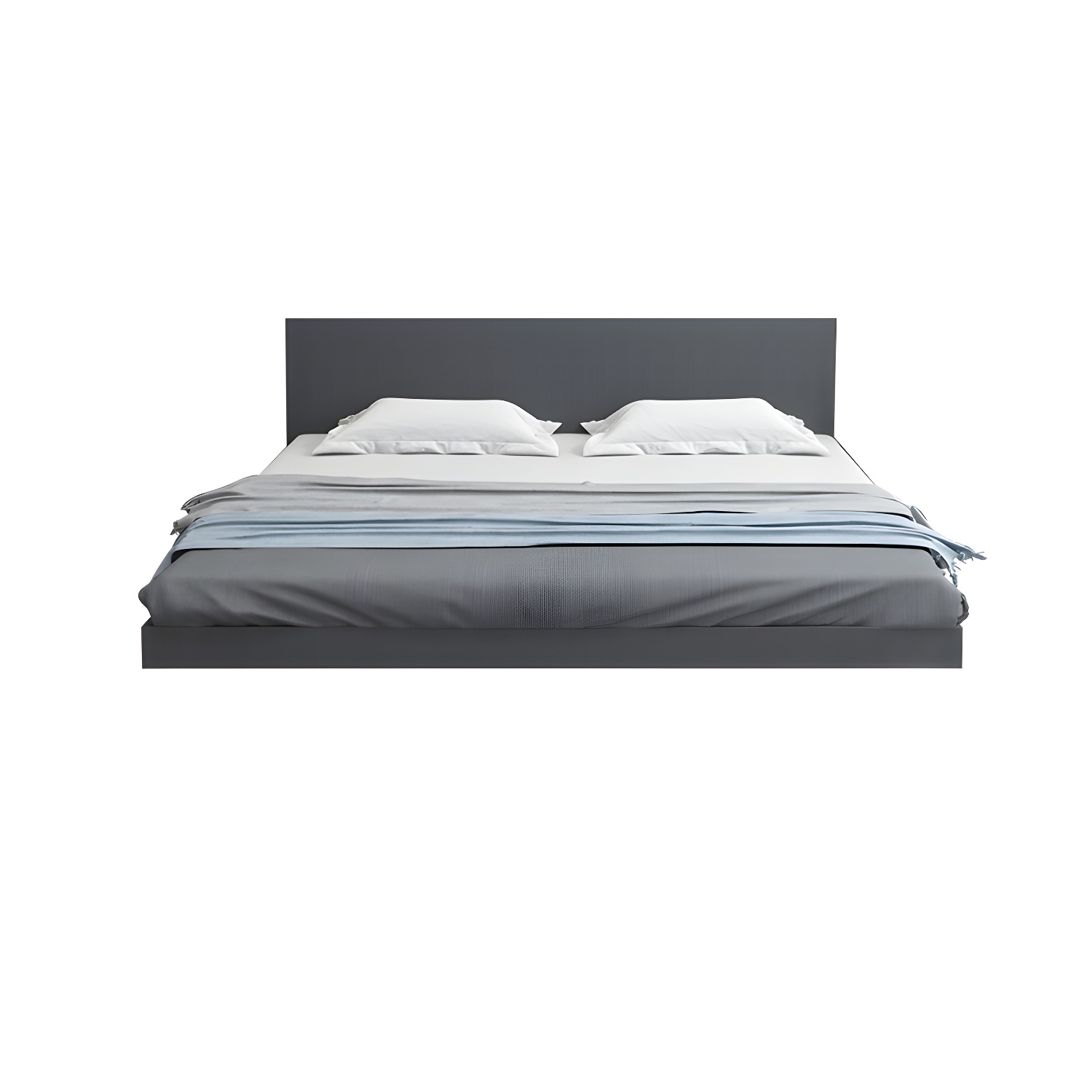 Solid Wood Platform Bed Mid-Century Modern Platform Bed Frame Mattress Included - image 2