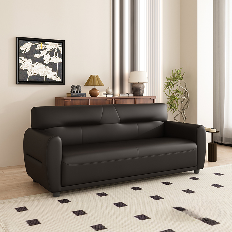 Dark Gray/Sage/Off-White Standard Sofa with Armrest for Drawing Room