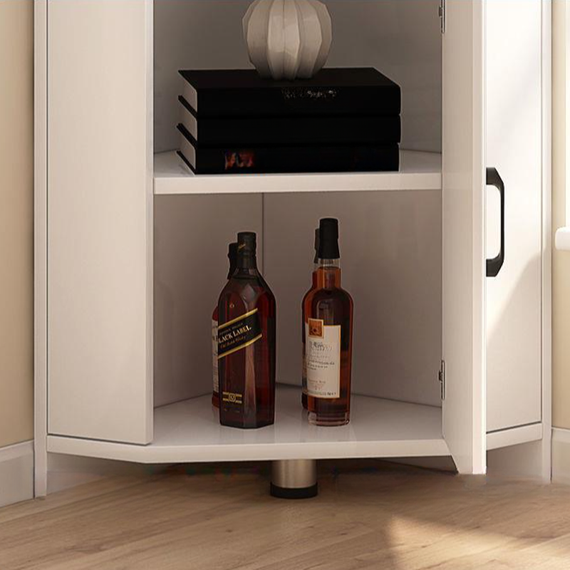 Gray/Wood Grain Unattached Accent Cabinet with Engineered Wood for Living Room - image 12