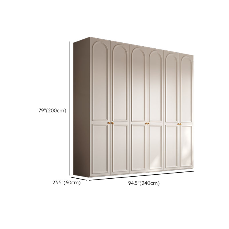 Chalk Modern Wooden Standalone Almirah with Soft Close Drawer, Soft Close Door, and Interior Shelves - image 15