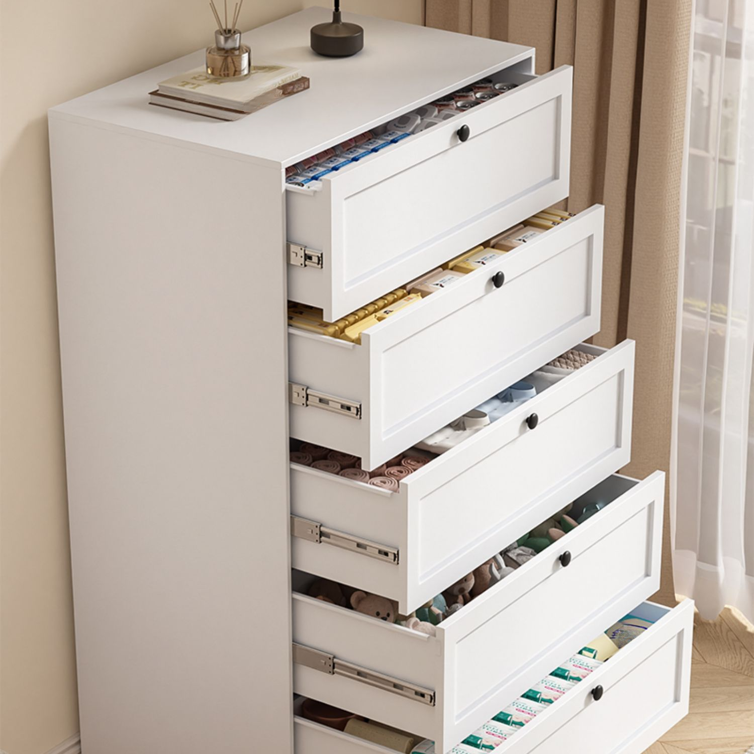 Minimalist Iron Vertical Bachelor Chest with Multiple Drawer Options - image 10