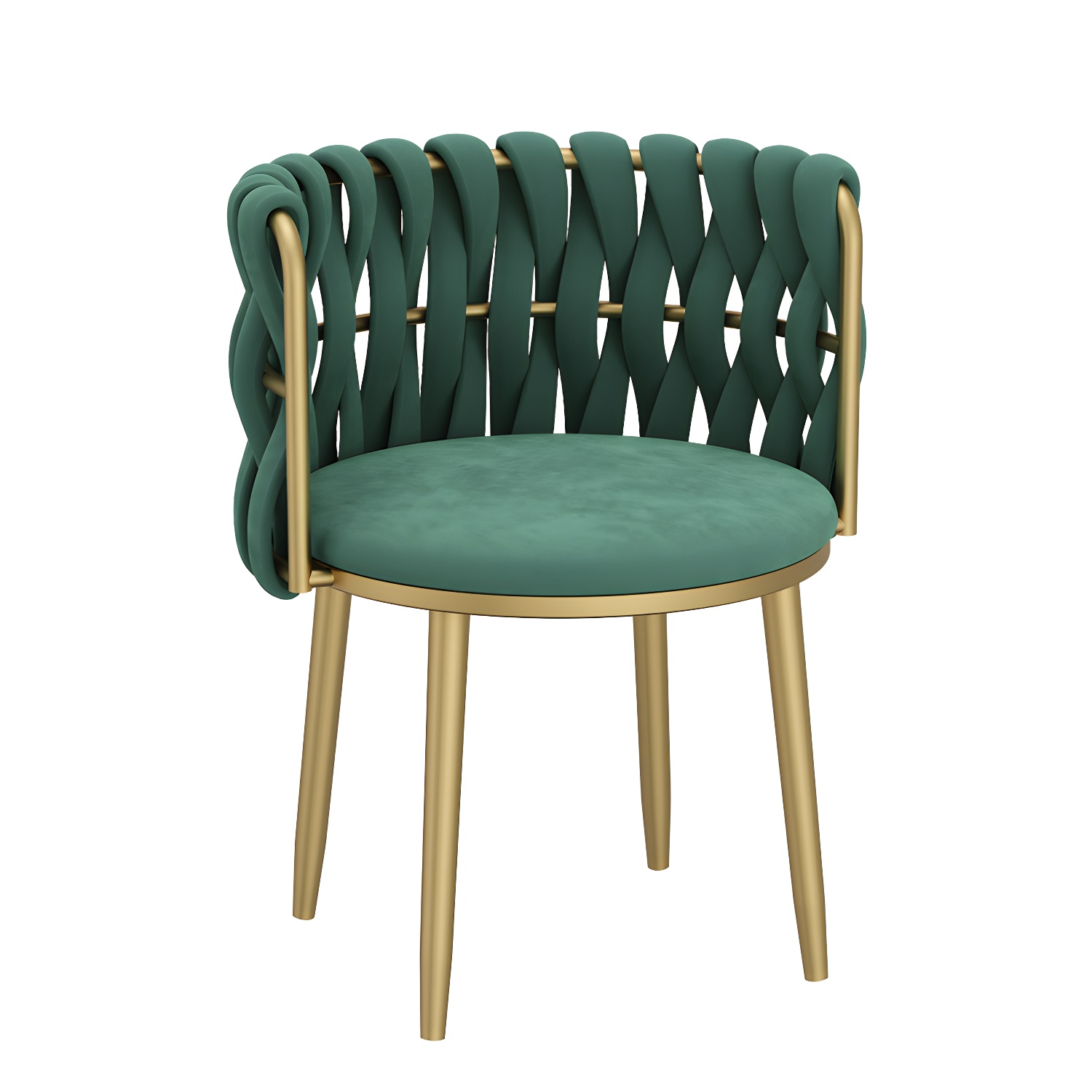 Nordic Metal Dining Room Chairs Velvet Armless Dining Chairs for Restaurant