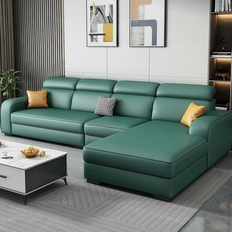 Contemporary Sectional Sofa with Adjustable Pillow and Scratch Resistant Upholstery - image 4
