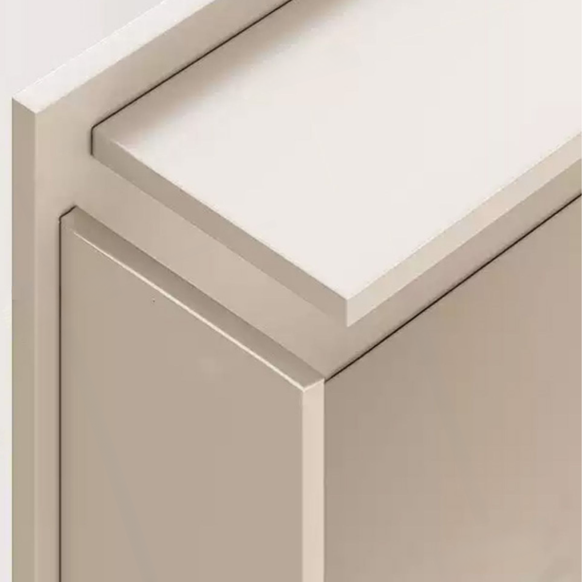 White Modish Manufactured Wood Independent Cabinet Armoire with Soft Close Drawer and Door, Interior Shelves - image 5