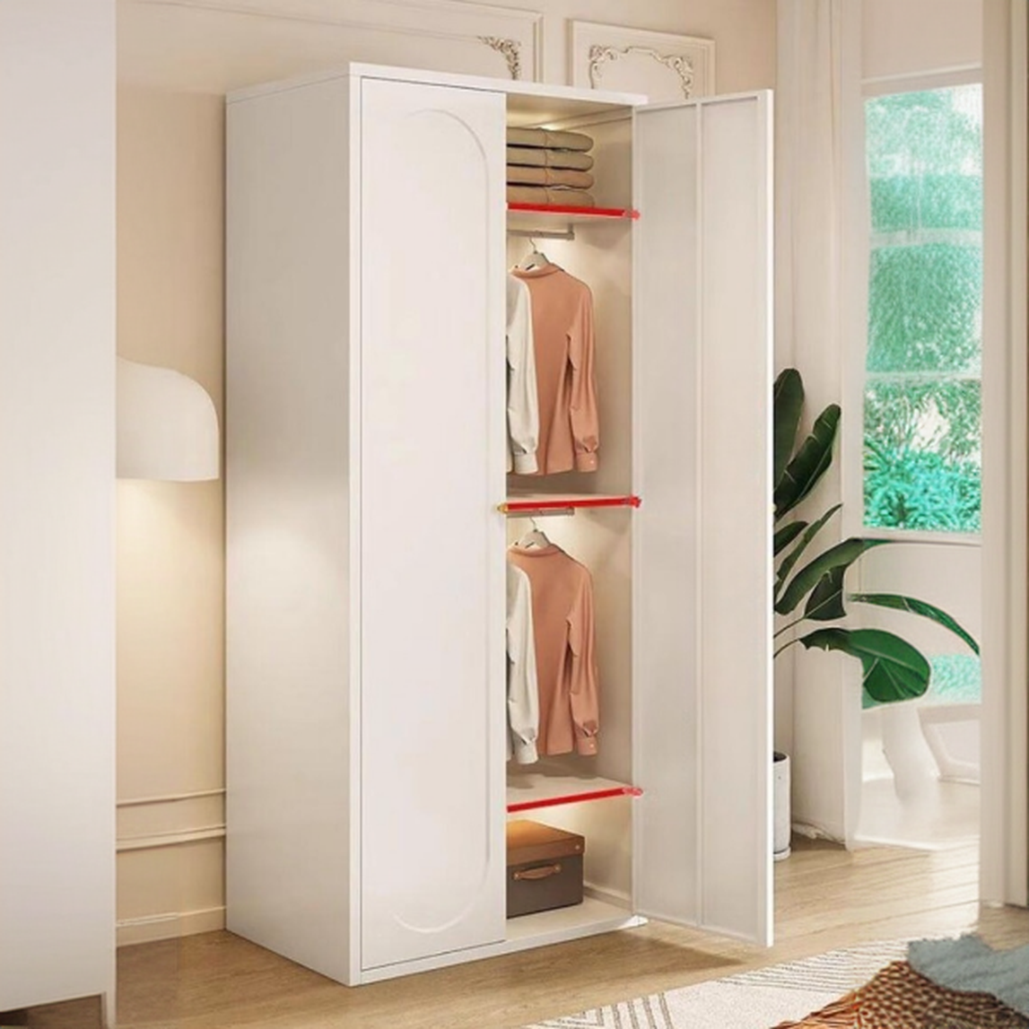 Modish Armoire Cabinet with Adaptable Shelf and Clothing Rod - image 7