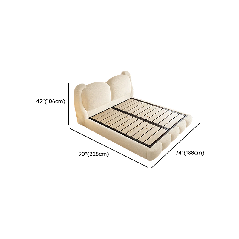 Solid Color Storage Included Panel Bed with 3 Storage Boxes and Panel Headboard, Upholstered in Sponge - image 15