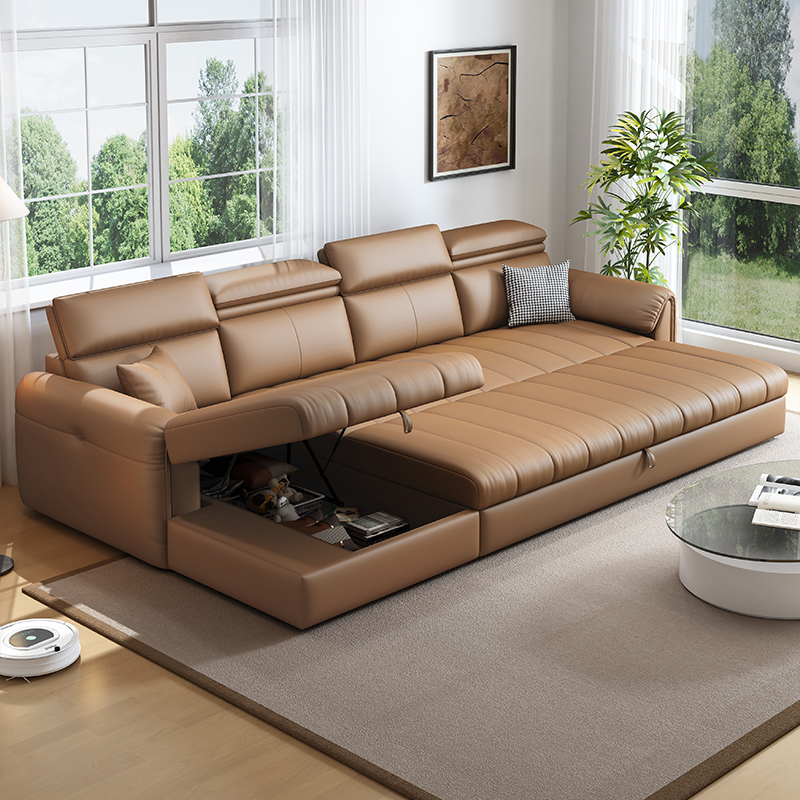 Coffee L-Shape/Straight Right Hand Facing/Horizontal Sofa Chaise/Convertible Sofa with Under-seat-storage for Seats 5/Seats 2/for 6 - image 4