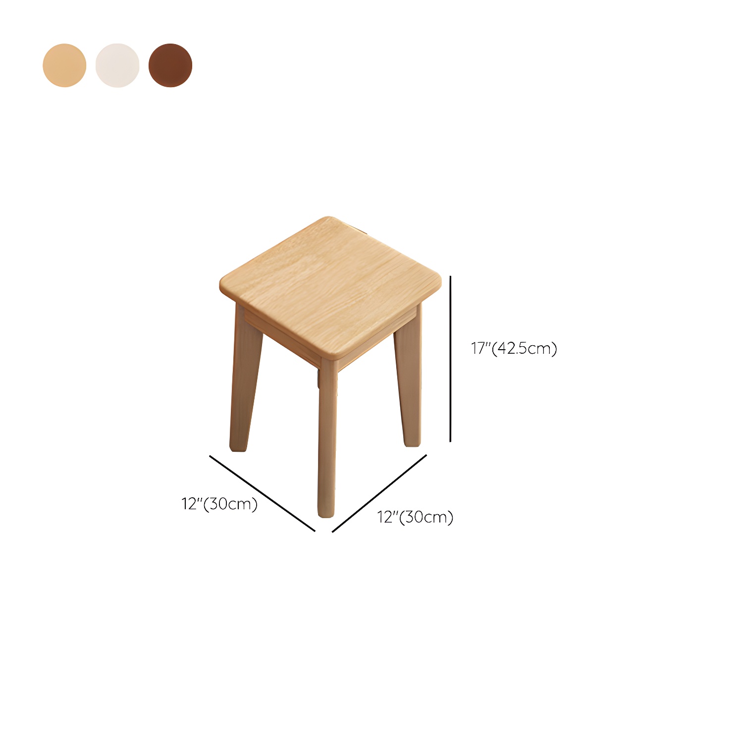 Scandinavian 29.52" Height Solid Wood Table Makeup Vanity with Mirror - image 22