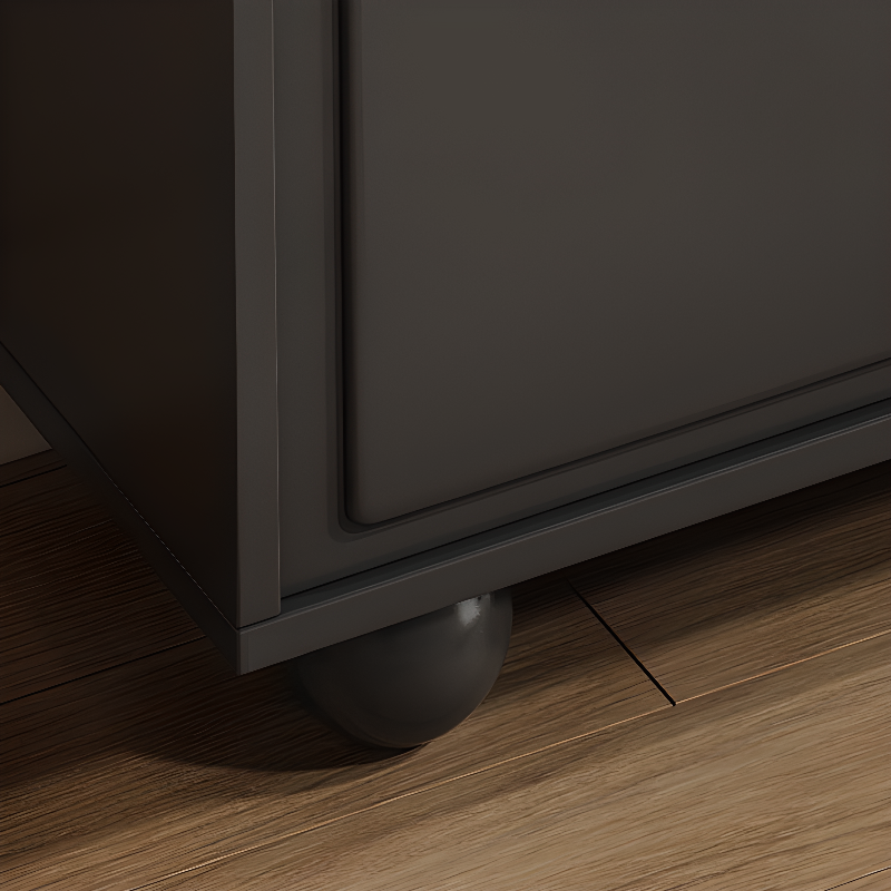 Midnight Black Modern Sideboard with 3 Drawers, Standard Size, 1 Shelf, Larder Storage, and 2 Doors - image 6