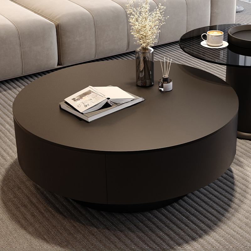 Orbicular Nested Board Game Coffee Table with 1 Drawer for Foyer