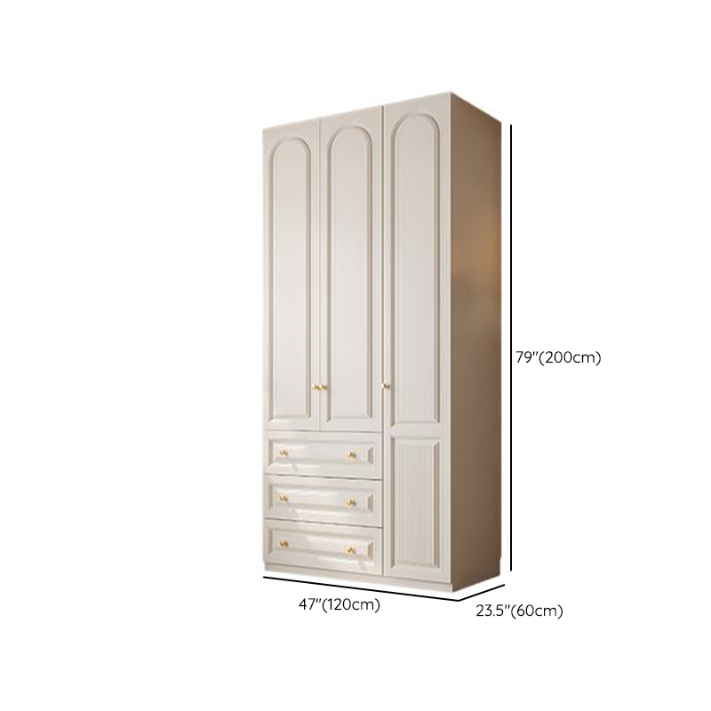 Minimalist Manufactured Wood Independent Almirah with Soft Close Drawer, Interior Shelves, and Clothing Rod - image 9