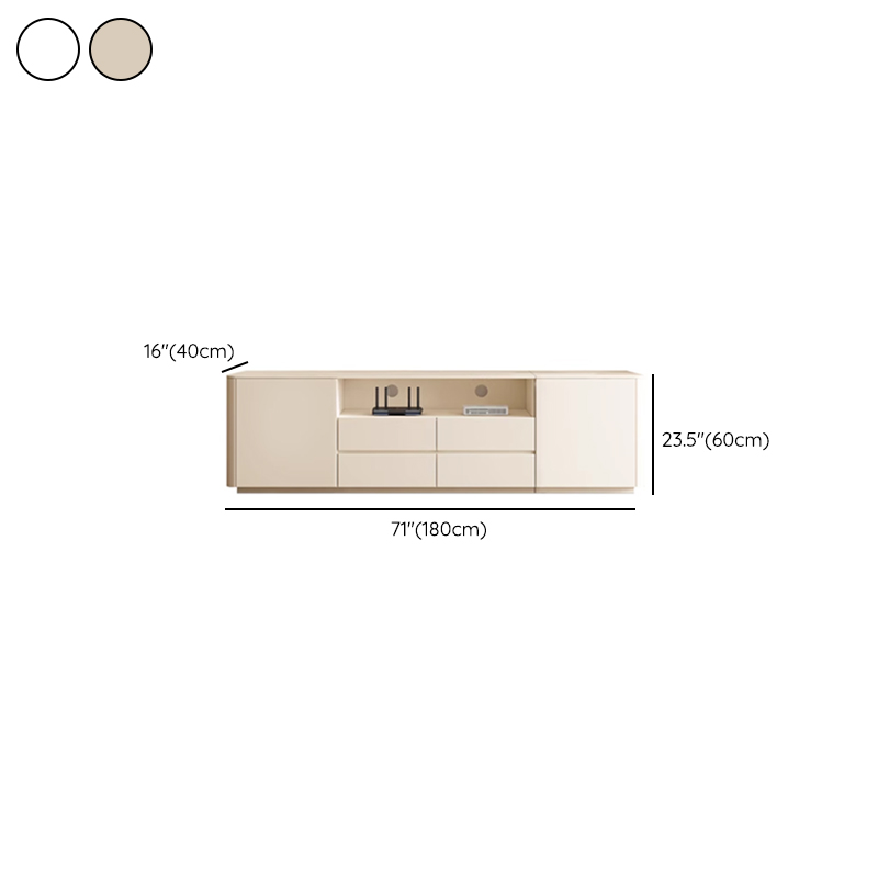 Modern Rectangle TV Stand with 4-Door/2-Door & 3 Tiers Living Room - image 15
