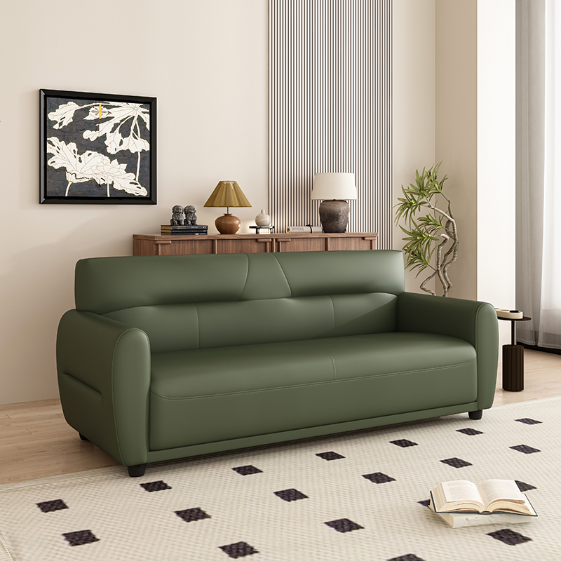 Dark Gray/Sage/Off-White Standard Sofa with Armrest for Drawing Room - image 4