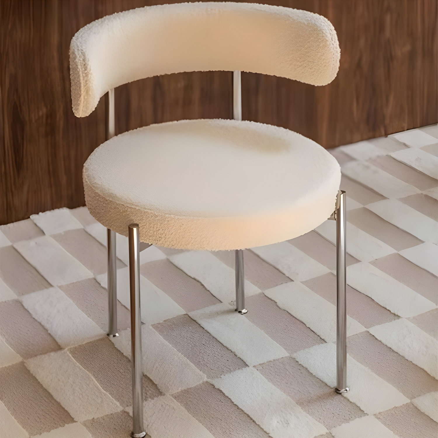 Modern Style Upholstered Side Chair Open Back Dining Chair for Dining Room - image 6
