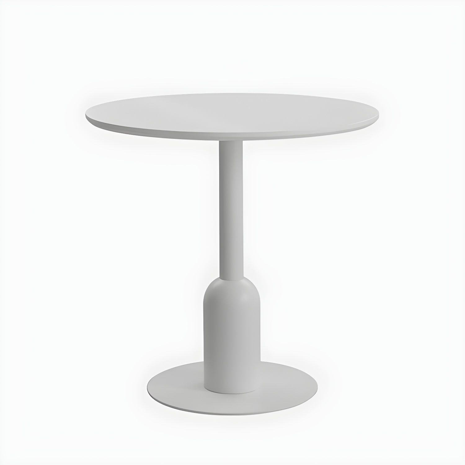 Industrial Style Dining Site Table MDF Dining Room Furniture with Pedestal Base - image 4