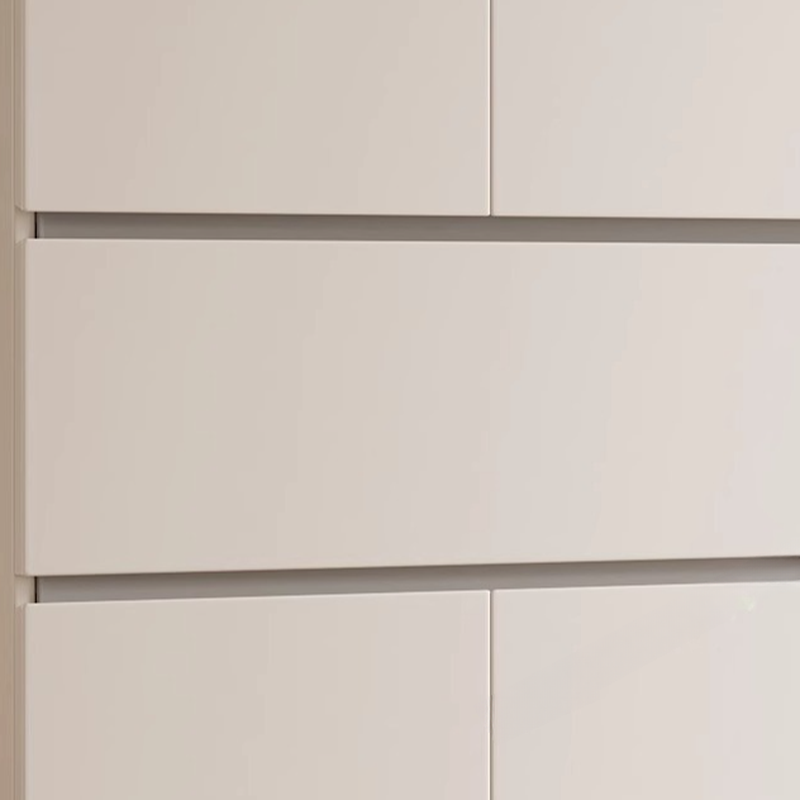 Chalk Minimalist Wood Cabinet Armoire with Soft Close Drawer and Door, Interior Shelves, and Clothing Rod - image 7