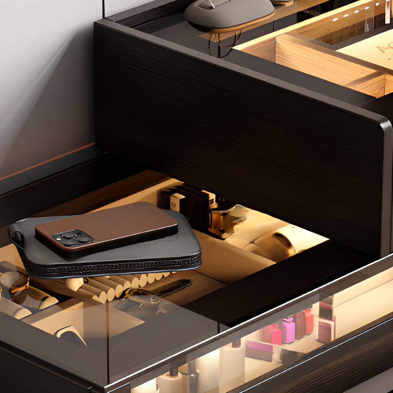 Multi-Purpose Vanity Set with Lighting, Scalable Telescopic Feature, Push-Pull, 2-in-1 Functionality, Adjustable Touch and Brightness - image 6