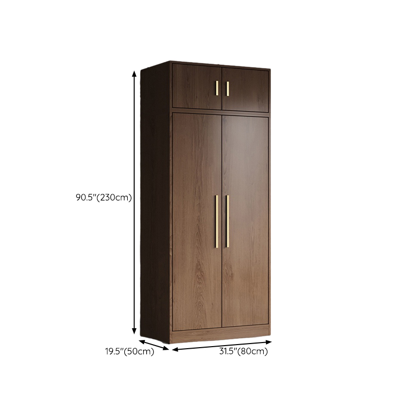 Modern Wood Wardrobe Armoire: 1pc Clothing Rod, Non-Adjust Shelves, Pre-Drilled Holes - image 20