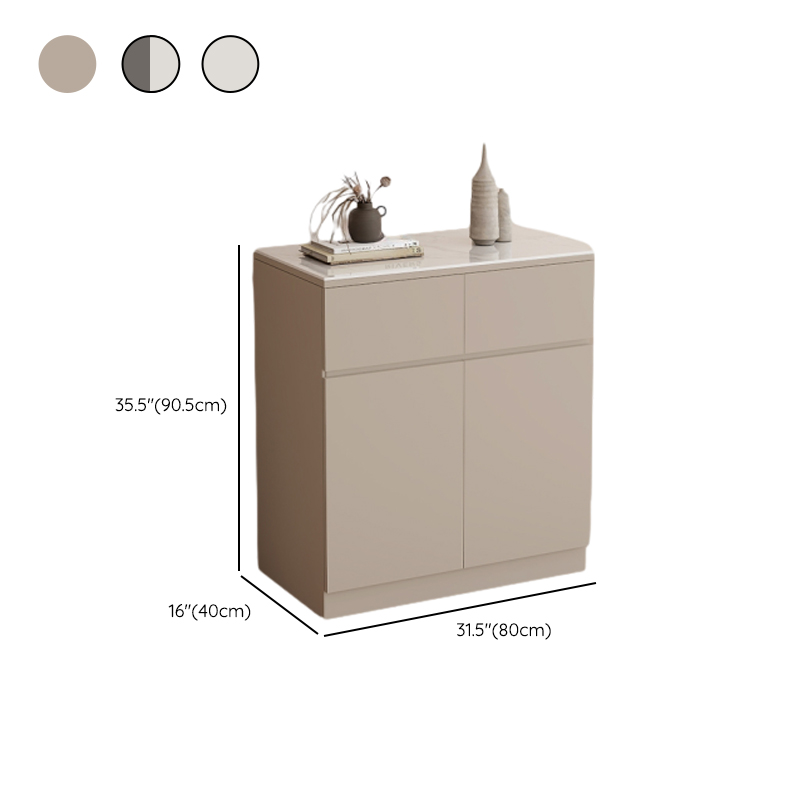 Sideboard with 4 Drawers/3 Drawers/2 Drawers, Narrow/Standard Size, Drawers Storage, Sintered Stone Countertop, Alterable Shelf, 4 Doors/3 Doors/2 Doors, and Tabletop - image 13