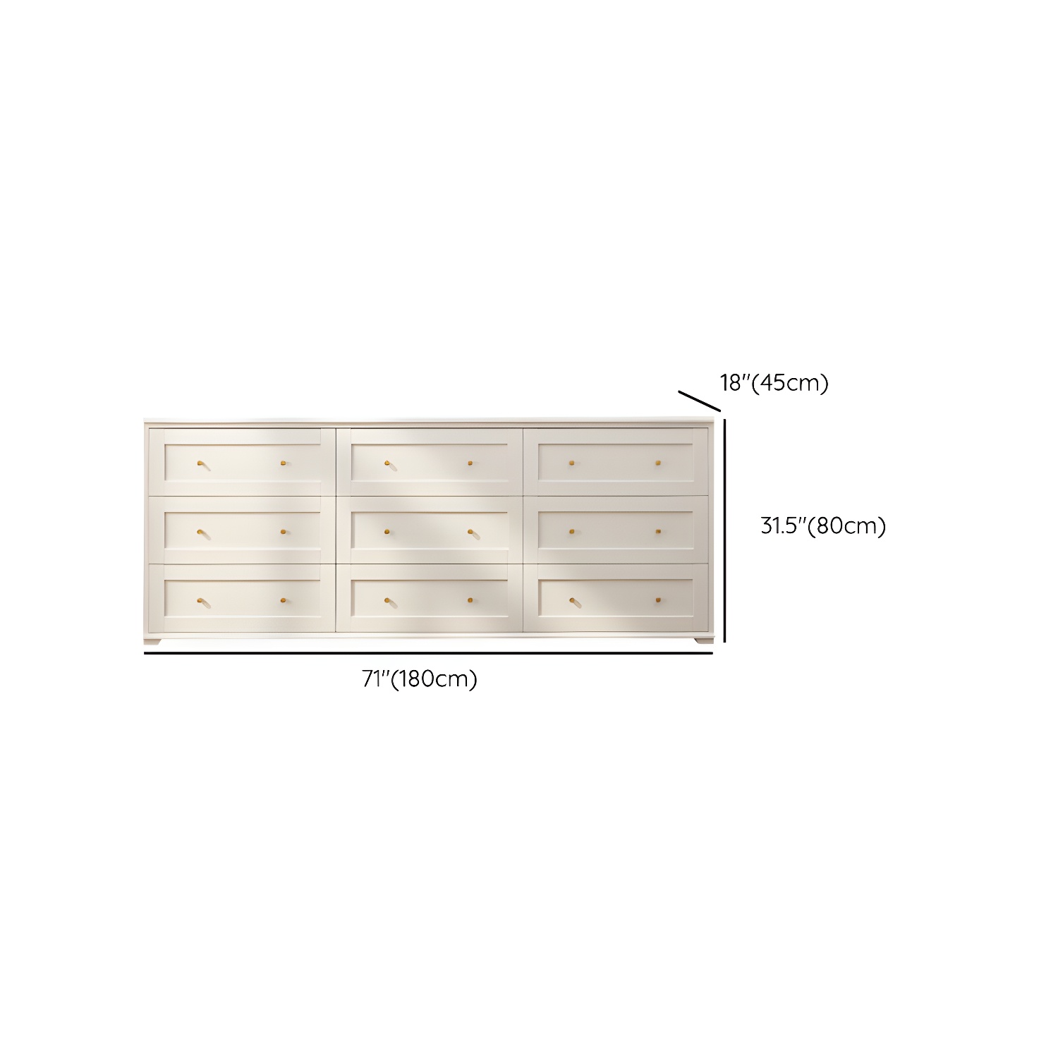 Modern Horizontal Double Dresser Birch Wood Storage Dresser for Bedroom - image 25