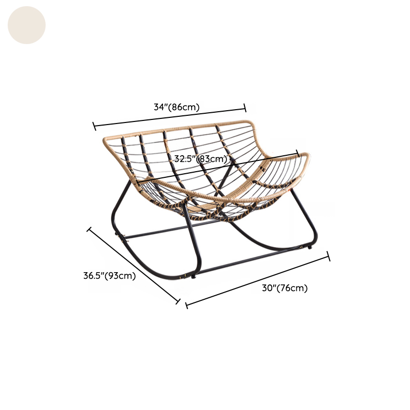 Modern Simple Style Alloy Rocking Chair Couch with Scratch-defiant Cushioned Upholstery - image 17