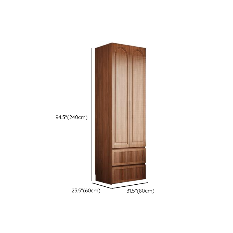 Acorn Minimalist Natural Wood Independent Wardrobe Closet with Soft Close Drawer, Soft Close Door, and Interior Shelves - image 20