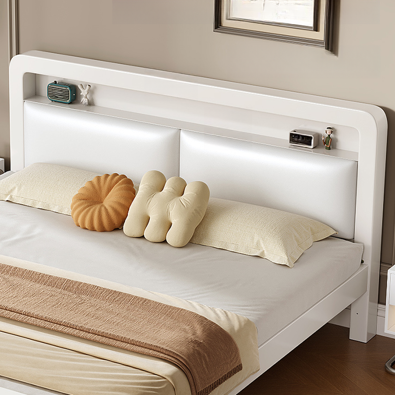 Minimalist Solid Color Iron Storage Included Bed with Leg for Living Room - image 9