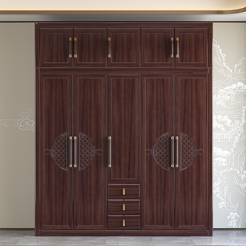 Auburn Minimalist Natural Wood Cabinet Armoire with Soft Close Drawer, Soft Close Door, Interior Shelves, and Clothing Rod