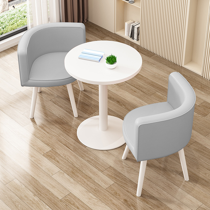 Modern Simple Style Recycled Wood Dining Table Set for 2 - image 7