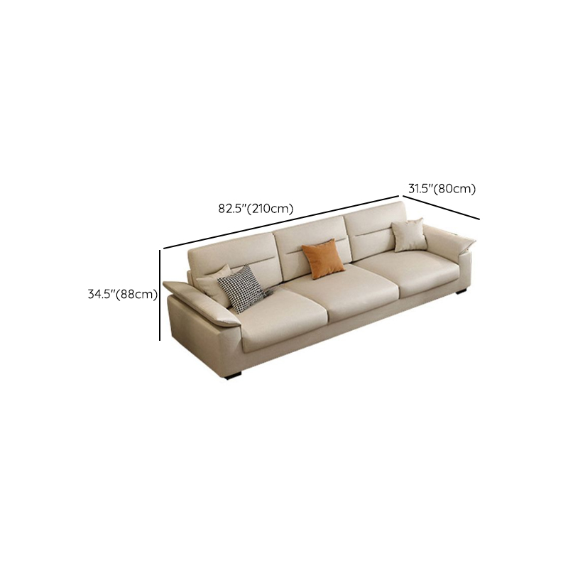 Straight Horizontal 5 Person Memory Foam Filled Sofa Couch with Decorative-stitched Tufting - image 13
