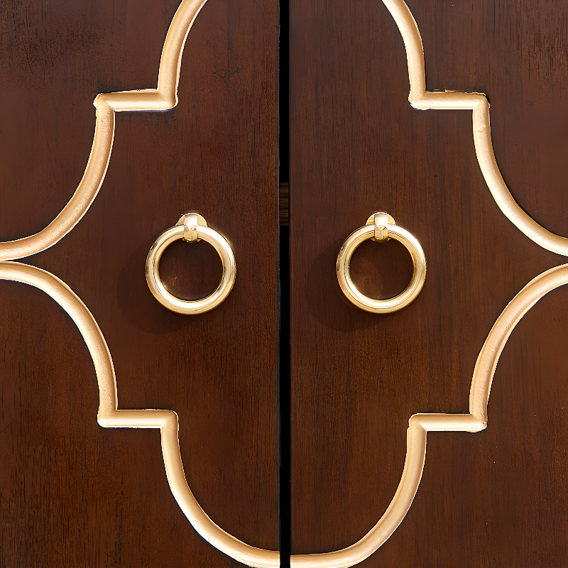 Art Deco Style Unattached Utility Cabinet with Cabinet Rings for Sitting Room - image 11