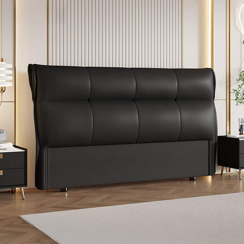 Art Deco Style Panel Headboard with No Distressing, Decorative-stitched Tufting, Rectangle Shape for Queen/Full/Twin XL Bed, Sponge Upholstery Fill, Standard Height