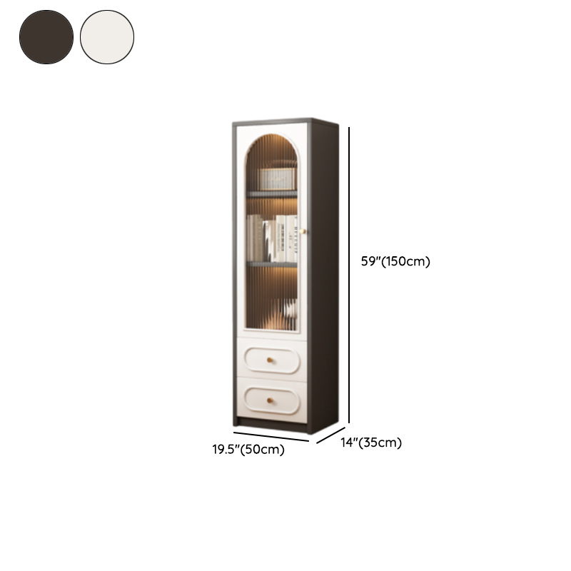 Detached Scratch-immune Accent Cabinet with Glazed Door, Adjustable Shelf, Cabinet Knobs, Soft Close Drawer, and Stain Resistant Finish - image 14