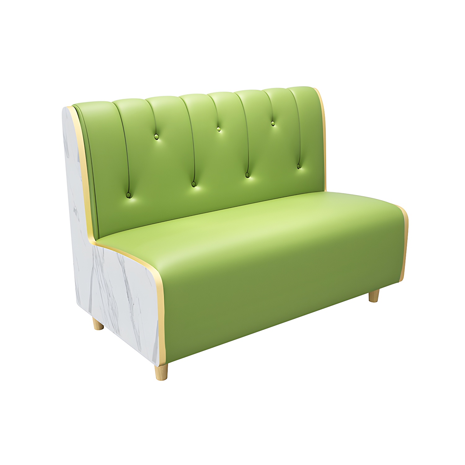 47.27"D x 25.59"W x 33.46"H Contemporary Glam 2-seat Sofa for Restaurant - image 3