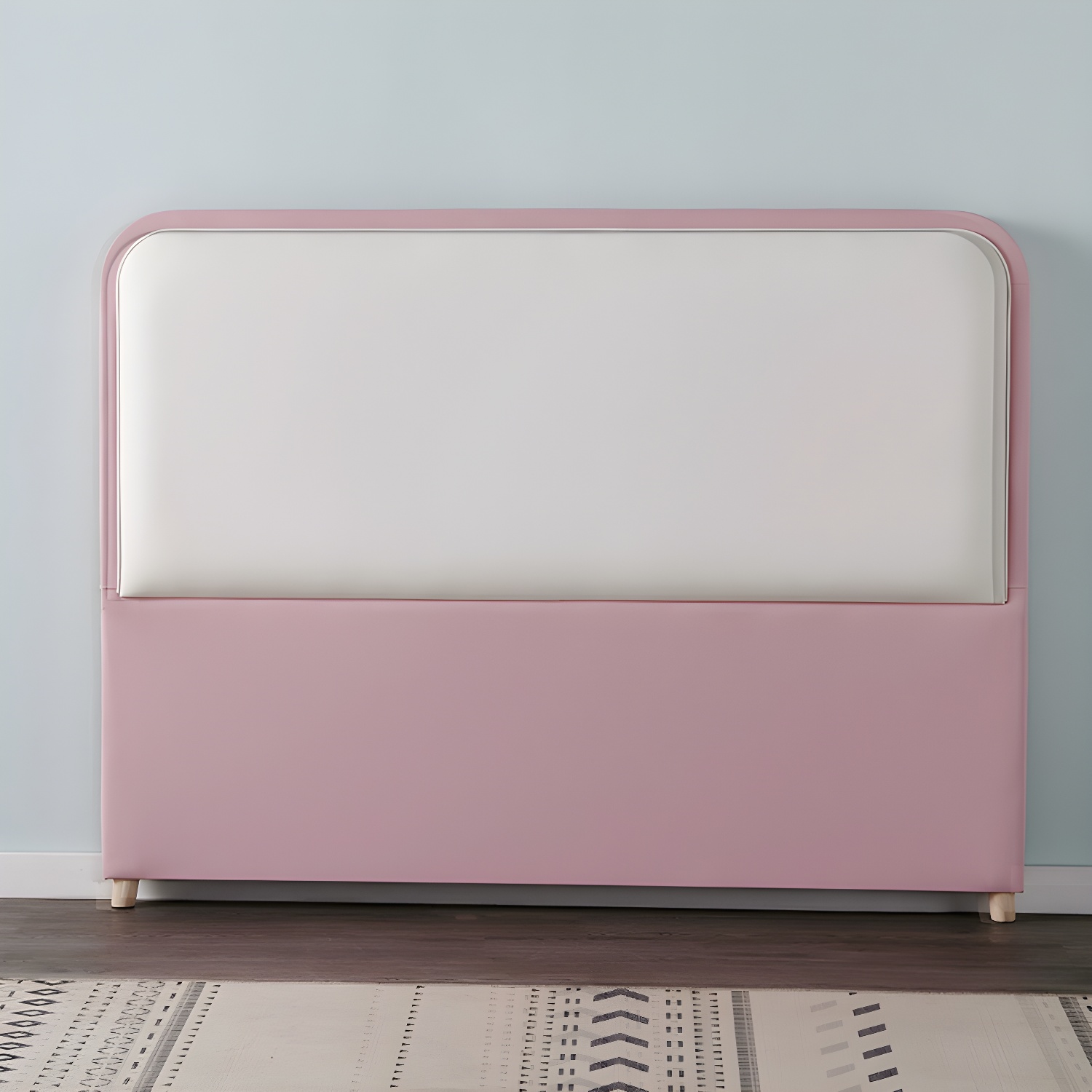 Modern Upholstered Panel Headboard with Leather Upholstery and Rectangular Shape - image 9