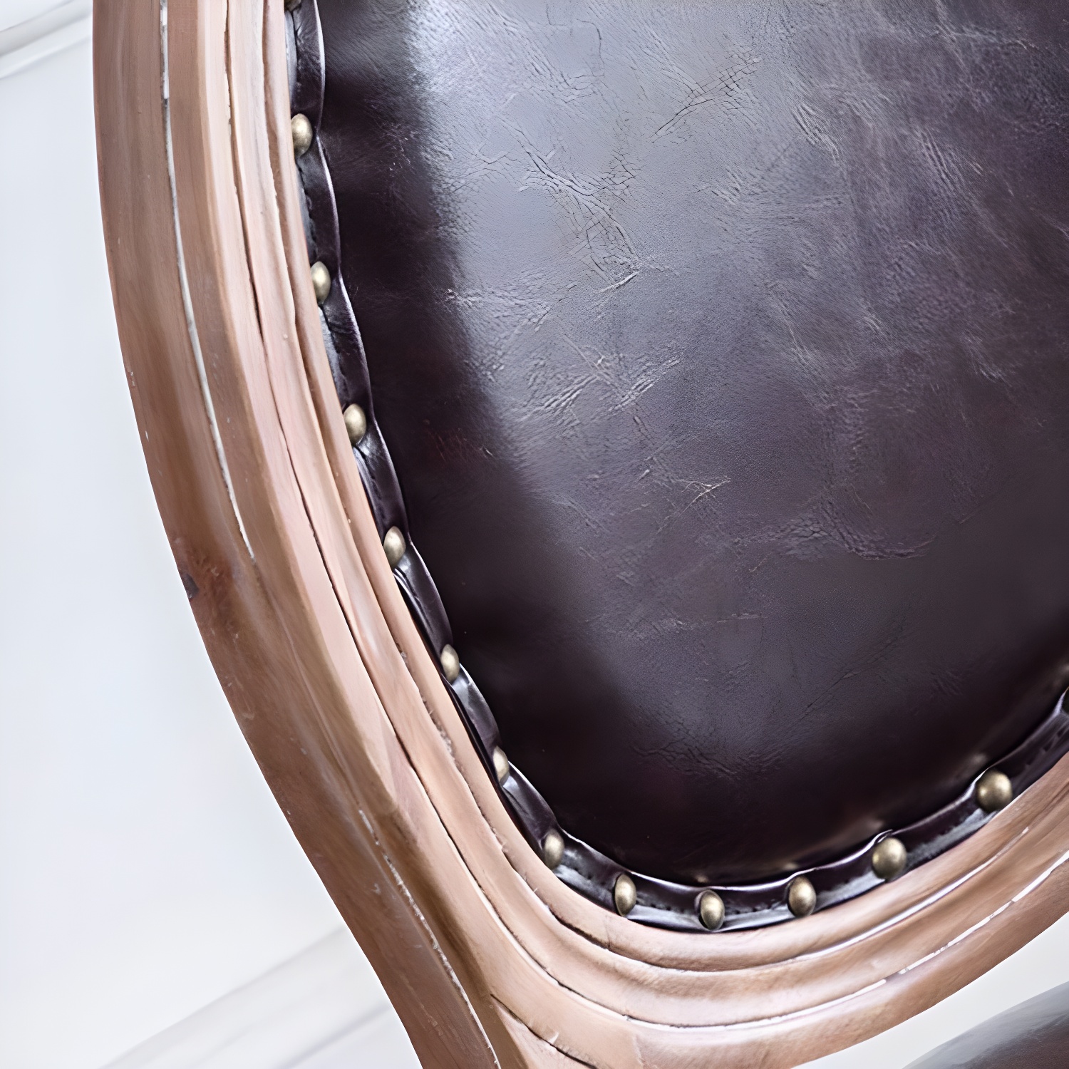 Solid Wood Country Style Dining Room Chair Matte Finish King Louis Back Side Chair - image 24