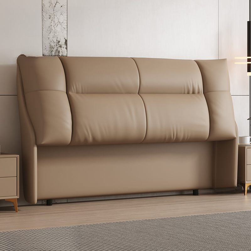 Trendy Panel Headboard in Natural Wood with No Distressing, Rectangle Shape for King/Queen/Full Bed, Cotton Upholstery Fill, Standard Height - image 5