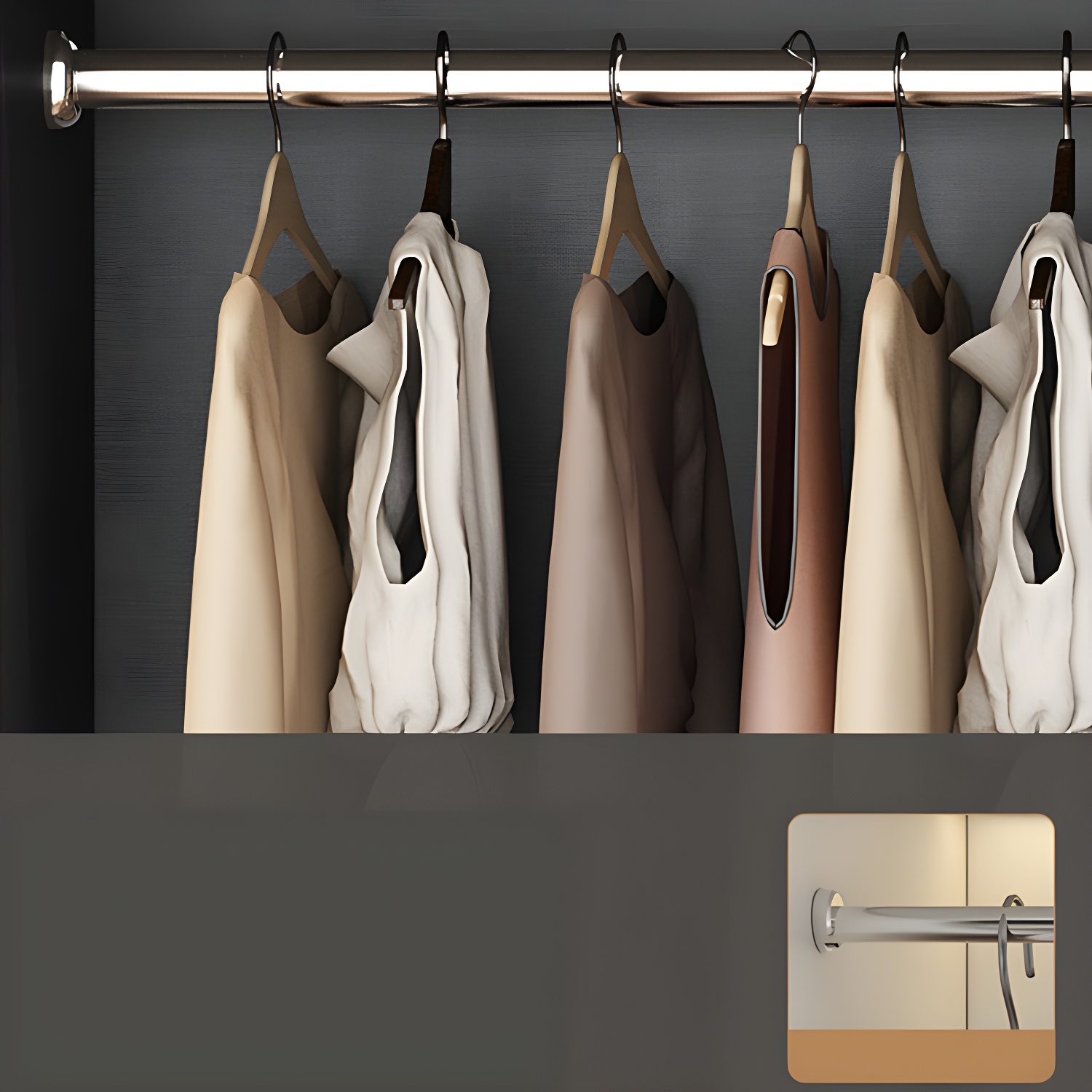 Modern Glass Wardrobe Wardrobe Armoire Wardrobe Cabinet for Home - image 10