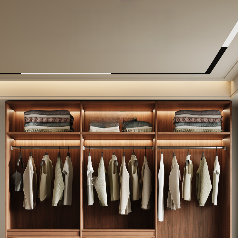 Acorn Minimalist Natural Wood Independent Wardrobe Closet with Soft Close Drawer, Soft Close Door, and Interior Shelves - image 3