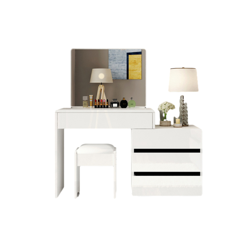 Scalable Manufactured Wood Push-Pull Bedroom Floor Vanity, No Suspended - image 5