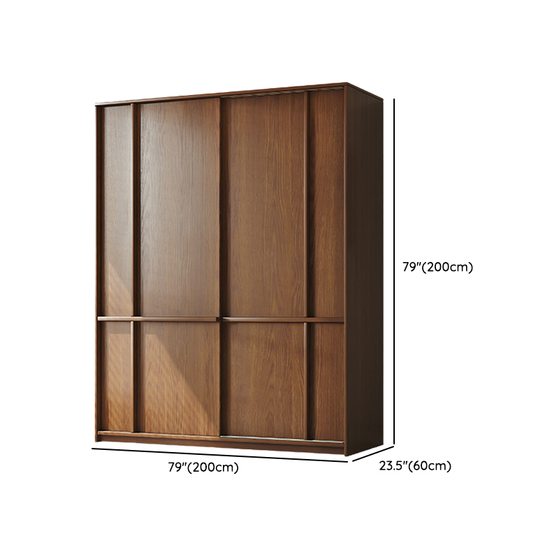 Stylish Coffee Modern Lumber Standalone Armoire Cabinet with Soft Close Drawers and Doors, Interior Shelves - image 12