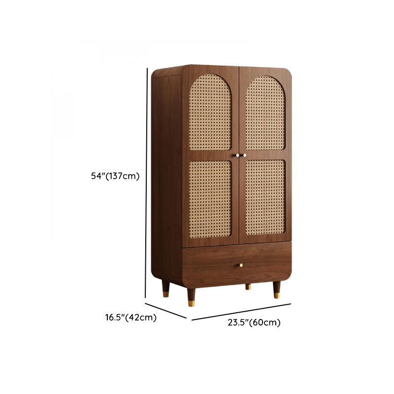 Simple Rectangular Accent Cabinet with Storage, Engineered Wood Countertop, Pull Knobs, Auburn Top, and Soft Close Drawer - image 33