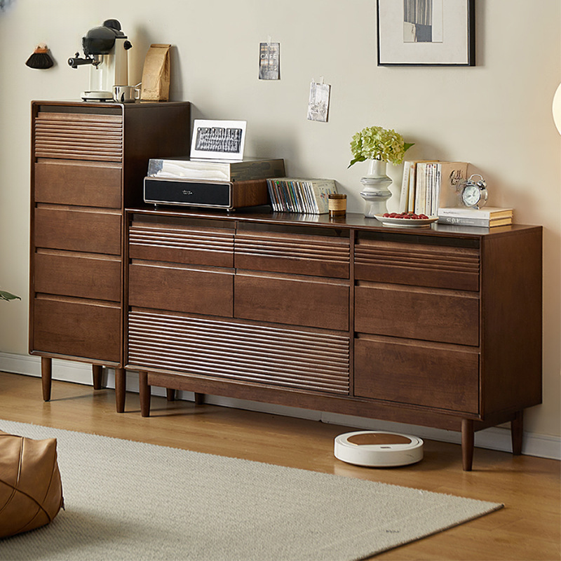 Minimalist Cube Double Dresser in Natural Wood - image 5