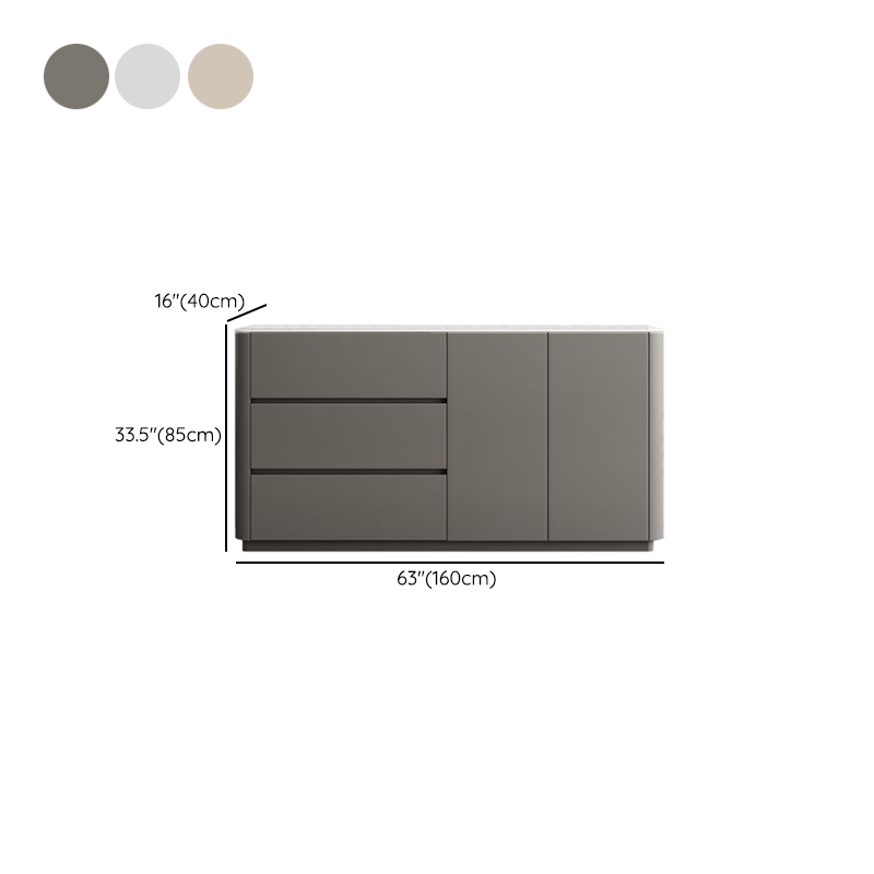 Standard/Wide Stone 3 Drawers/1 Drawer Hutch 1 Shelf 4 Doors/3 Doors/2 Doors Microwave Shelf Cabinet - image 12