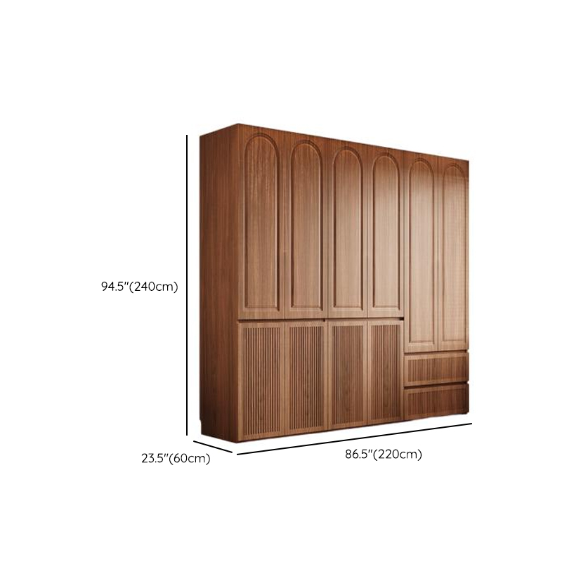 Acorn Minimalist Natural Wood Independent Wardrobe Closet with Soft Close Drawer, Soft Close Door, and Interior Shelves - image 24