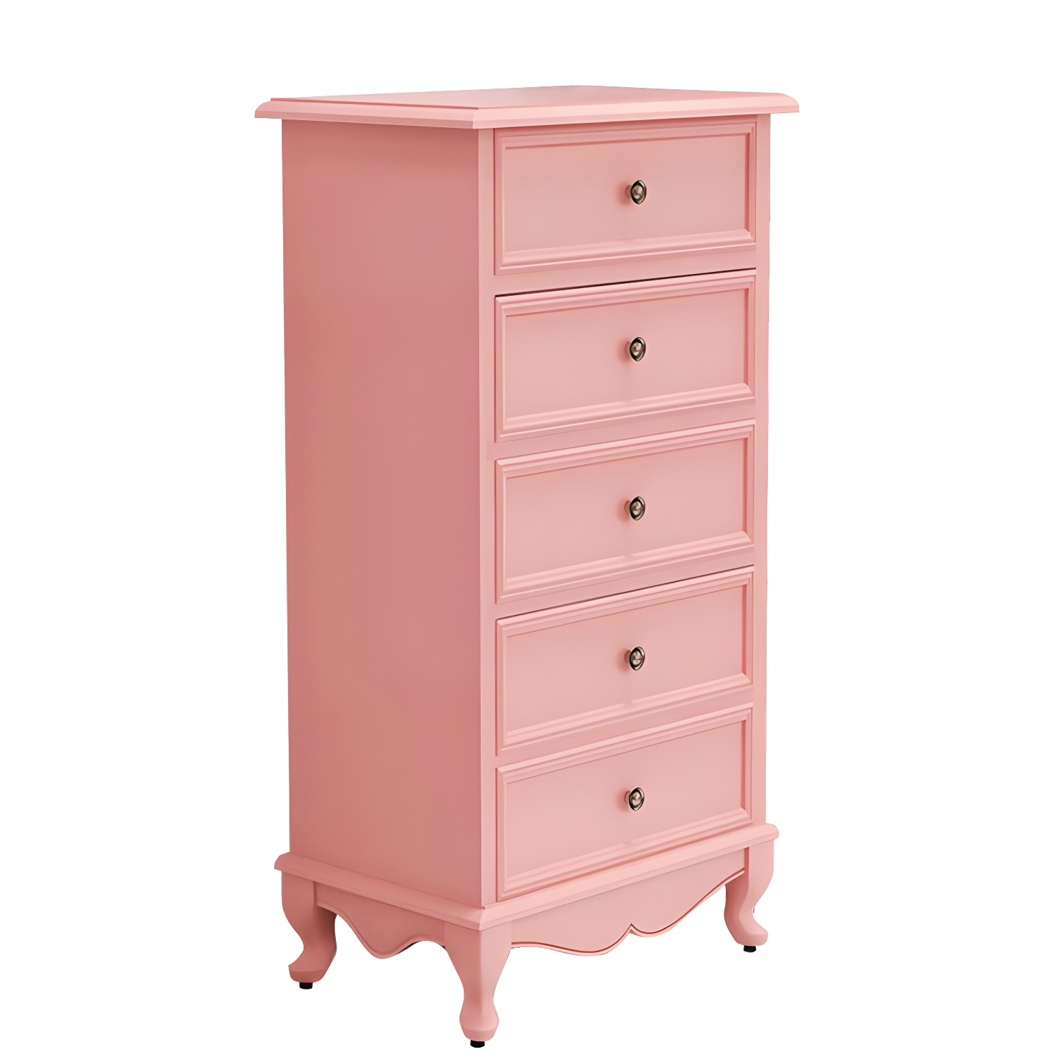 Bedroom Storage Chest Wooden Nautical Vertical Chest with Drawers - image 6
