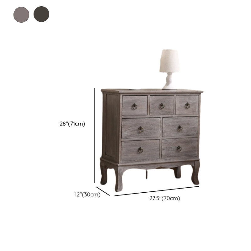 French Wood Vertical Console Dresser with 9 Drawers/7 Drawers/10 Drawers - image 26