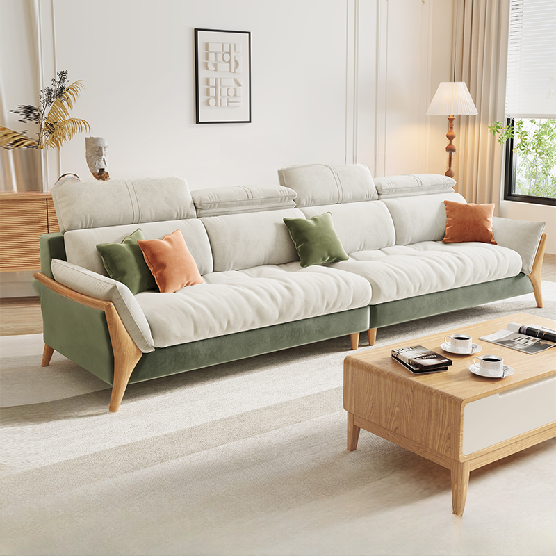 Straight/L-Shape Chalk Sofa/Sofa Chaise with Horizontal/Left Orientation and Standard Foam Seat Fill - image 10