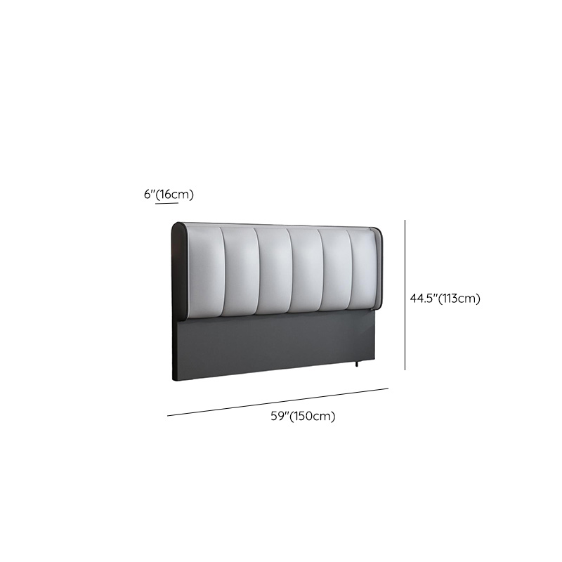 Casual Free-standing Standard King(76"W x 80"L)/Queen(60"W x 80"L)/Full(54"W x 75"L) Panel No Distressing With Legs in Wood and Sponge - image 15